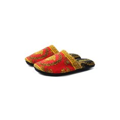 Текстильные домашние туфли Versace