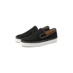 Текстильные слипоны Pik Boat Christian Louboutin