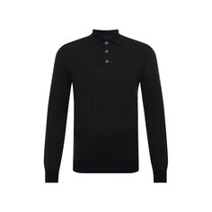 Поло из шерсти и вискозы Emporio Armani