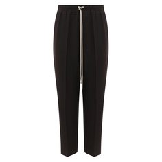 Брюки из шерсти и вискозы Rick Owens