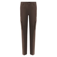 Брюки-карго из шерсти и кашемира Corneliani