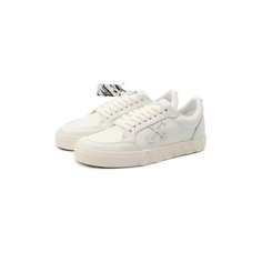 Кожаные кеды Vulcanized Off-White