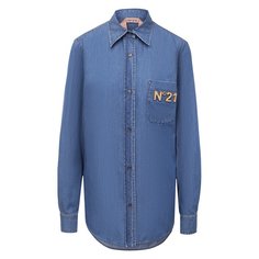 Джинсовая рубашка N21