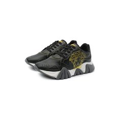 Кожаные кроссовки Squalo Versace