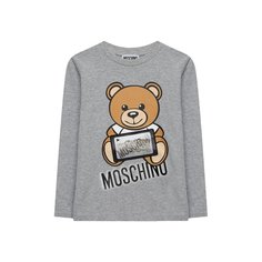 Хлопковый лонгслив Moschino Kid