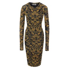 Платье из вискозы Versace Jeans Couture