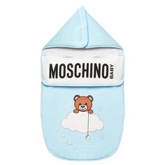 Хлопковый конверт Moschino Baby