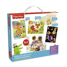 Набор аппликаций Fisher-Price 4в1 Лесные зверюшки