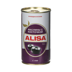 Маслины Alisa с косточкой 350 г Алиса