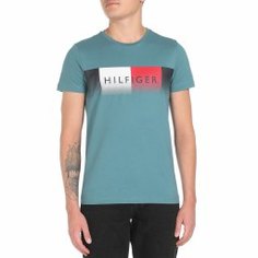 Футболка TOMMY HILFIGER MW0MW14311 бирюзовый
