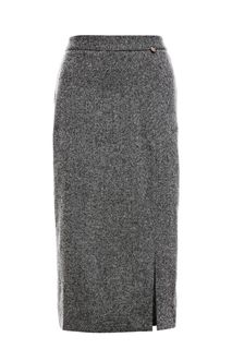 Облегающая трикотажная юбка серого цвета Parole by Victoria Andreyanova