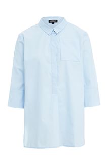 Блуза голубого цвета с рукавами три четверти Parole by Victoria Andreyanova