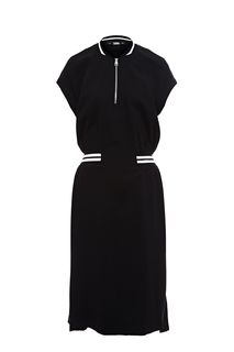 Платье средней длины с расклешенной юбкой Karl Lagerfeld
