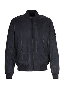 Демисезонная куртка бомбер с монограммой бренда Calvin Klein Jeans