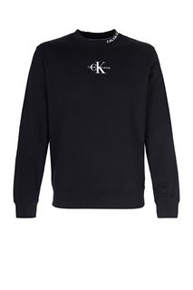 Хлопковый свитшот черного цвета Calvin Klein Jeans