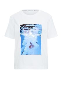 Хлопковая футболка с короткими рукавами Calvin Klein Jeans