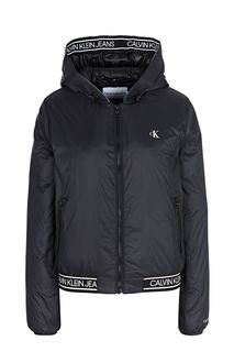 Короткая демисезонная куртка с капюшоном Calvin Klein Jeans