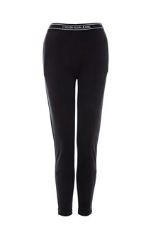 Черные трикотажные брюки зауженного кроя Calvin Klein Jeans