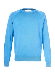 Хлопковый джемпер синего цвета Calvin Klein Jeans