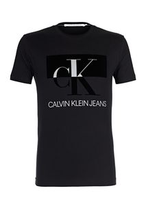 Хлопковая футболка с короткими рукавами Calvin Klein Jeans