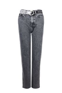 Прямые серые джинсы с необработанным краем CKJ 030 Calvin Klein Jeans