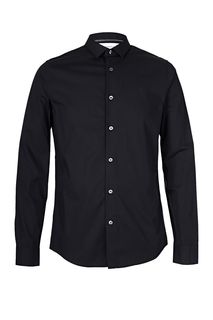 Хлопковая рубашка в классическом стиле Calvin Klein Jeans
