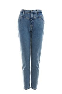 Зауженные синие джинсы с высокой талией Mom Jean Calvin Klein Jeans