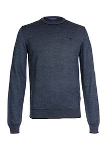 Полушерстяной джемпер с круглым вырезом Trussardi Jeans