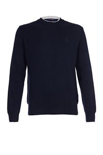 Темно-синий джемпер с добавлением кашемира Trussardi Jeans