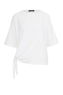 Белая футболка с завязками Trussardi Jeans