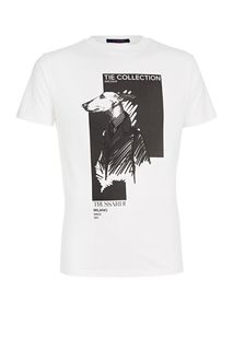 Футболка из хлопка с короткими рукавами Trussardi Jeans