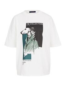 Футболка из хлопка свободного кроя Trussardi Jeans