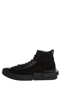 Черные кеды с оригинальной подошвой Converse