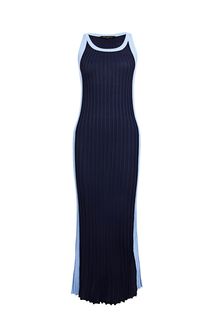 Трикотажное платье средней длины с расклешенной юбкой Love Republic