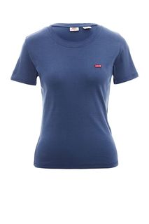 Футболка из хлопка синего цвета Levis®