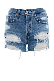 Рваные джинсовые шорты 501® Levis®