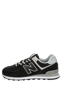 Синие замшевые кроссовки с текстильными вставками 574 New Balance