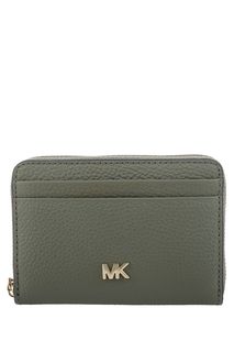 Маленький кошелек цвета хаки из зерненой кожи Mott Michael Michael Kors