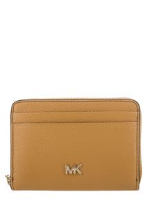 Маленький кошелек оранжевого цвета из зерненой кожи Mott Michael Michael Kors