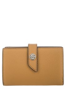 Кошелек из мягкой кожи с застежкой на кнопку МК Charm Michael Michael Kors