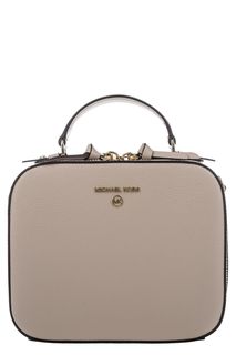 Розовая кожаная сумка с короткой ручкой Jet Set Charm Michael Michael Kors