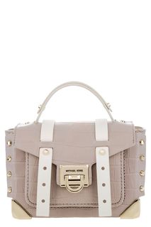 Кожаная сумка с выделкой под рептилию Michael Michael Kors