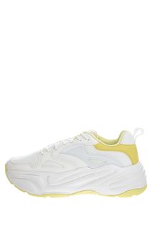 Белые кроссовки с яркой отделкой Mascotte