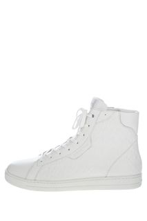 Высокие кожаные кеды с монограммой бренда Keating High Top Michael Michael Kors