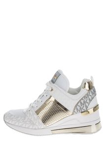 Кроссовки на танкетке с монограммой бренда Georgie Trainer Extreme Michael Michael Kors