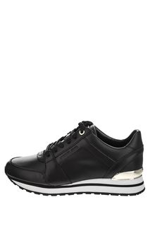 Черные кожаные кроссовки на танкетке Billie Trainer Michael Michael Kors