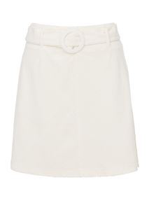 Расклешенная вельветовая юбка с поясом B.Young
