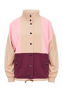Легкая трехцветная куртка с застежкой на кнопки Ichi