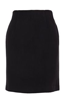 Расклешенная трикотажная юбка черного цвета Ichi