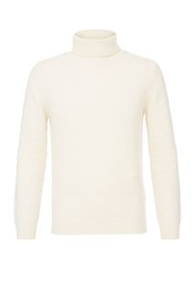 Полушерстяной свитер молочного цвета Antony Morato